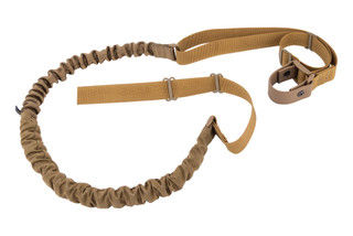 Shield Arms Partisan Sling in Coyote has a light bungee section and heavy bungee section